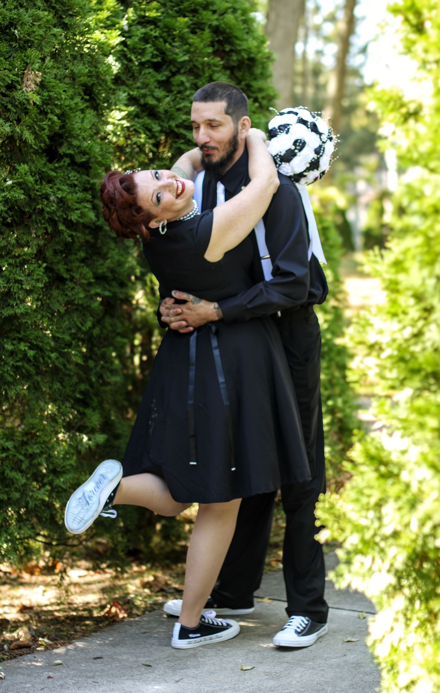Wedding day husband and wife