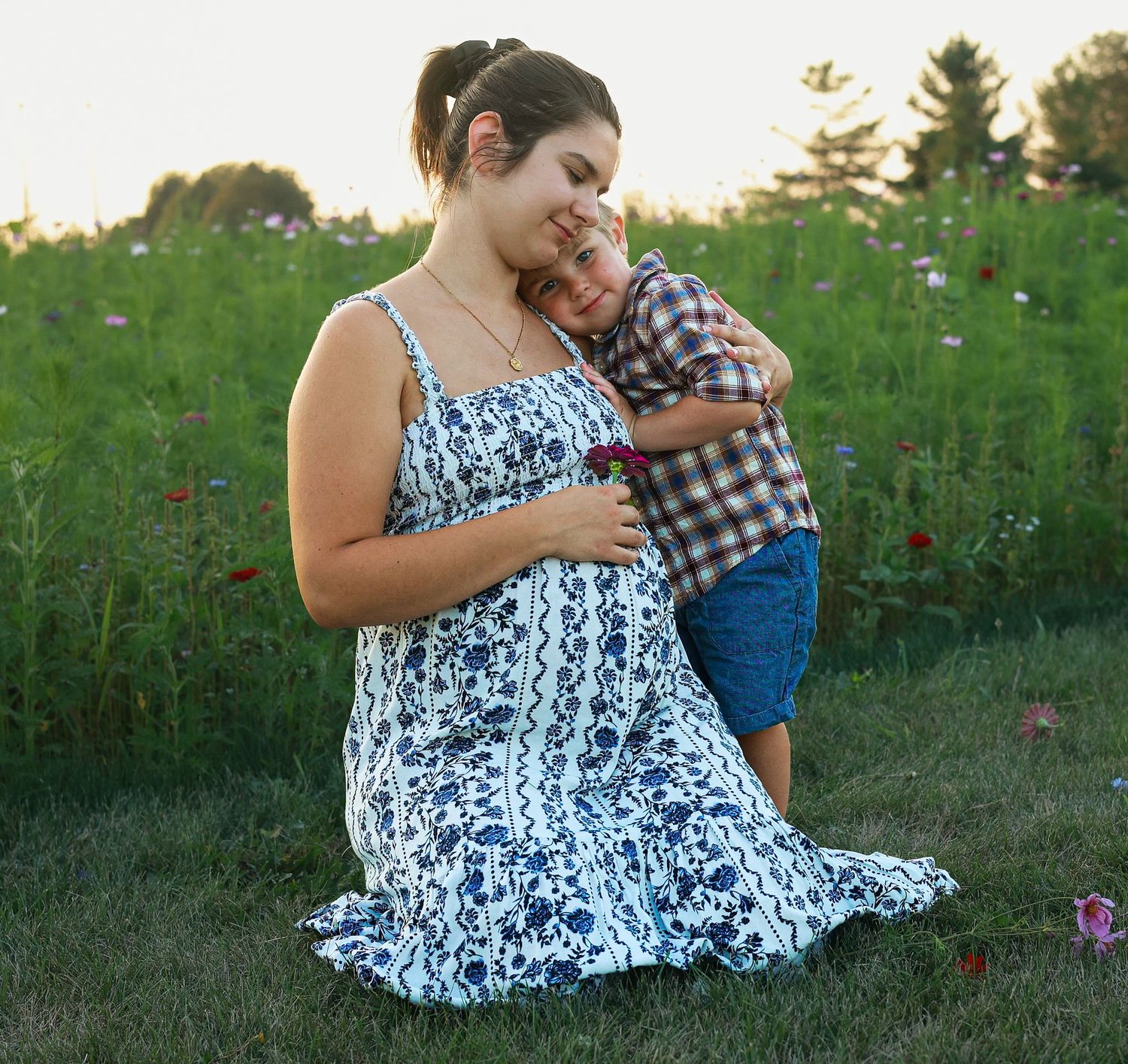Family photo in Crown Point, Indiana