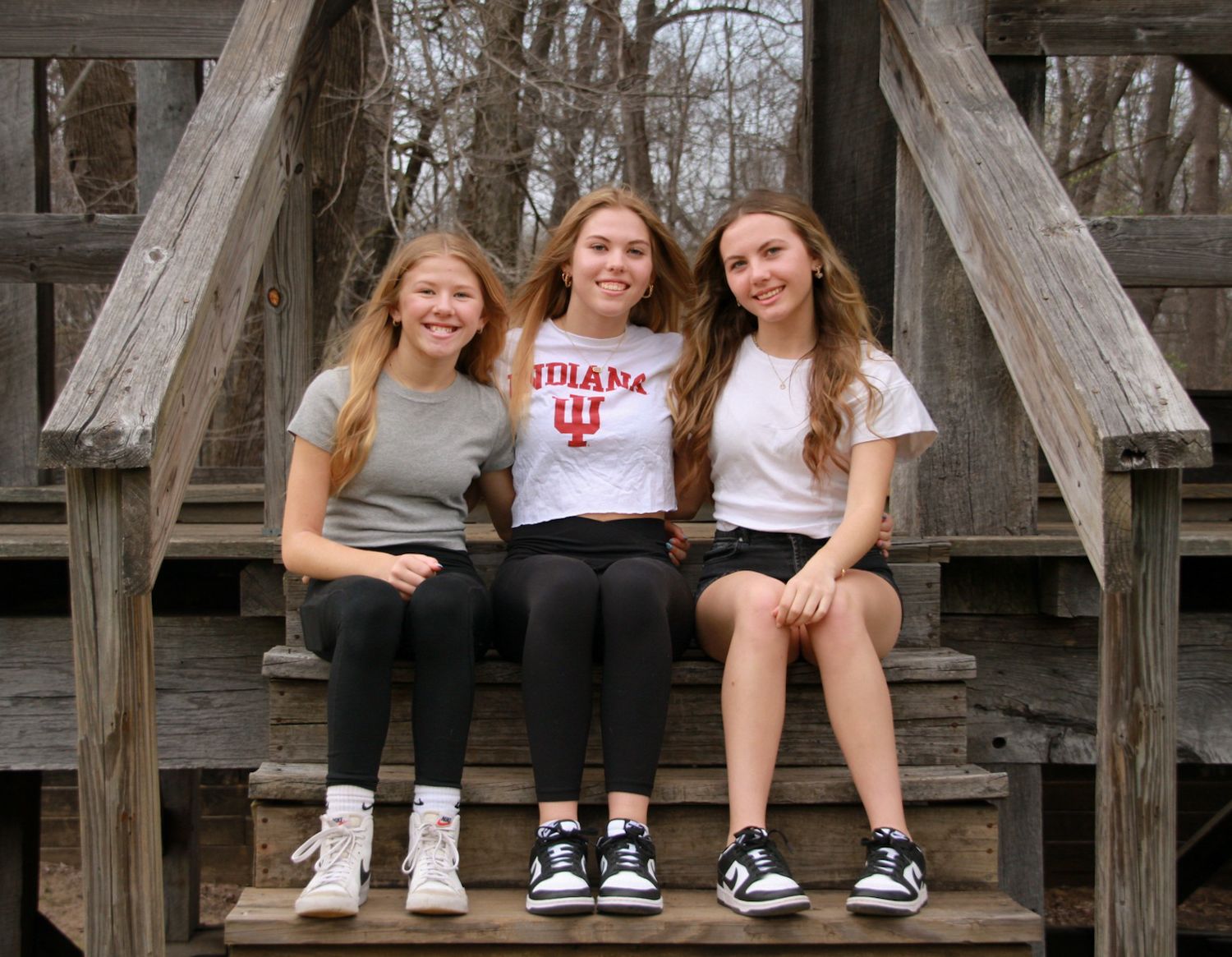 senior 2025 portrait at Deep River County Park