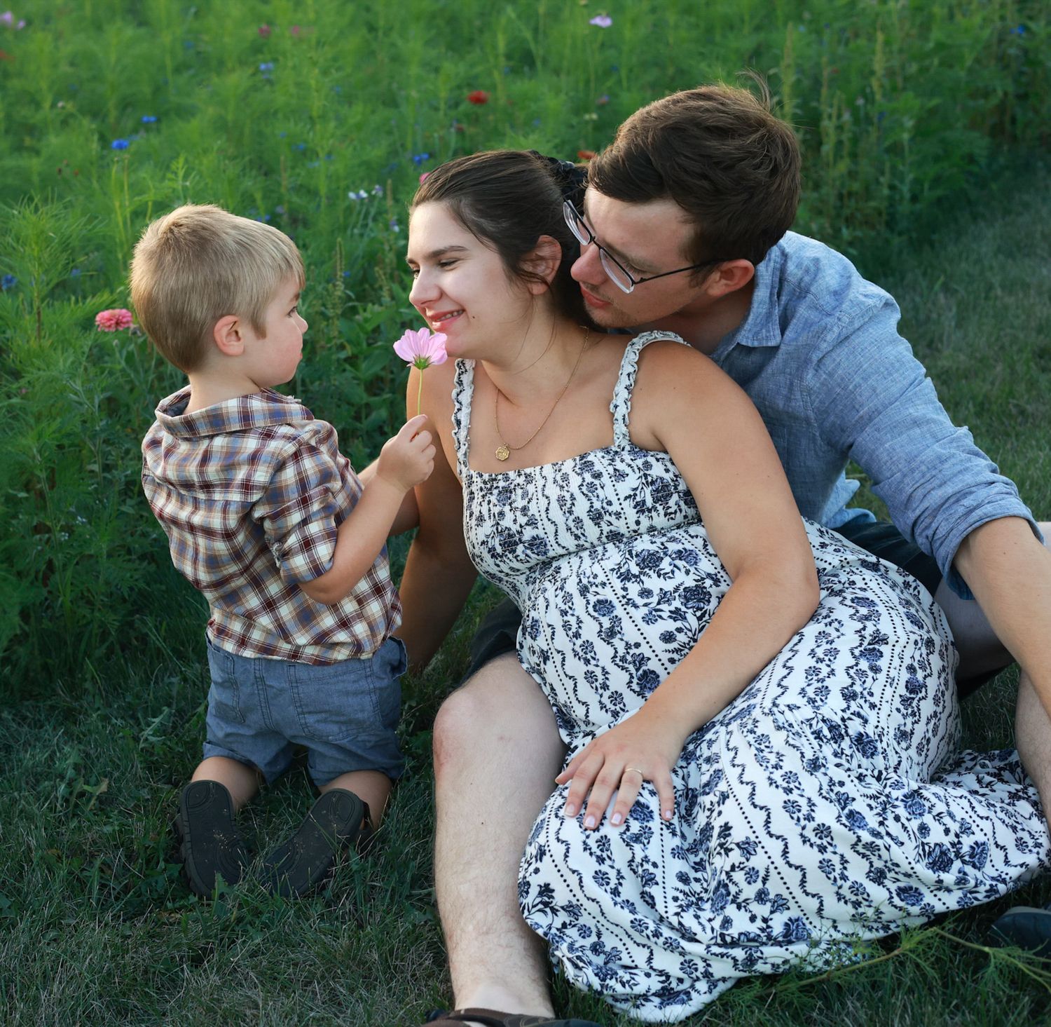 Family photo in Crown Point, Indiana
