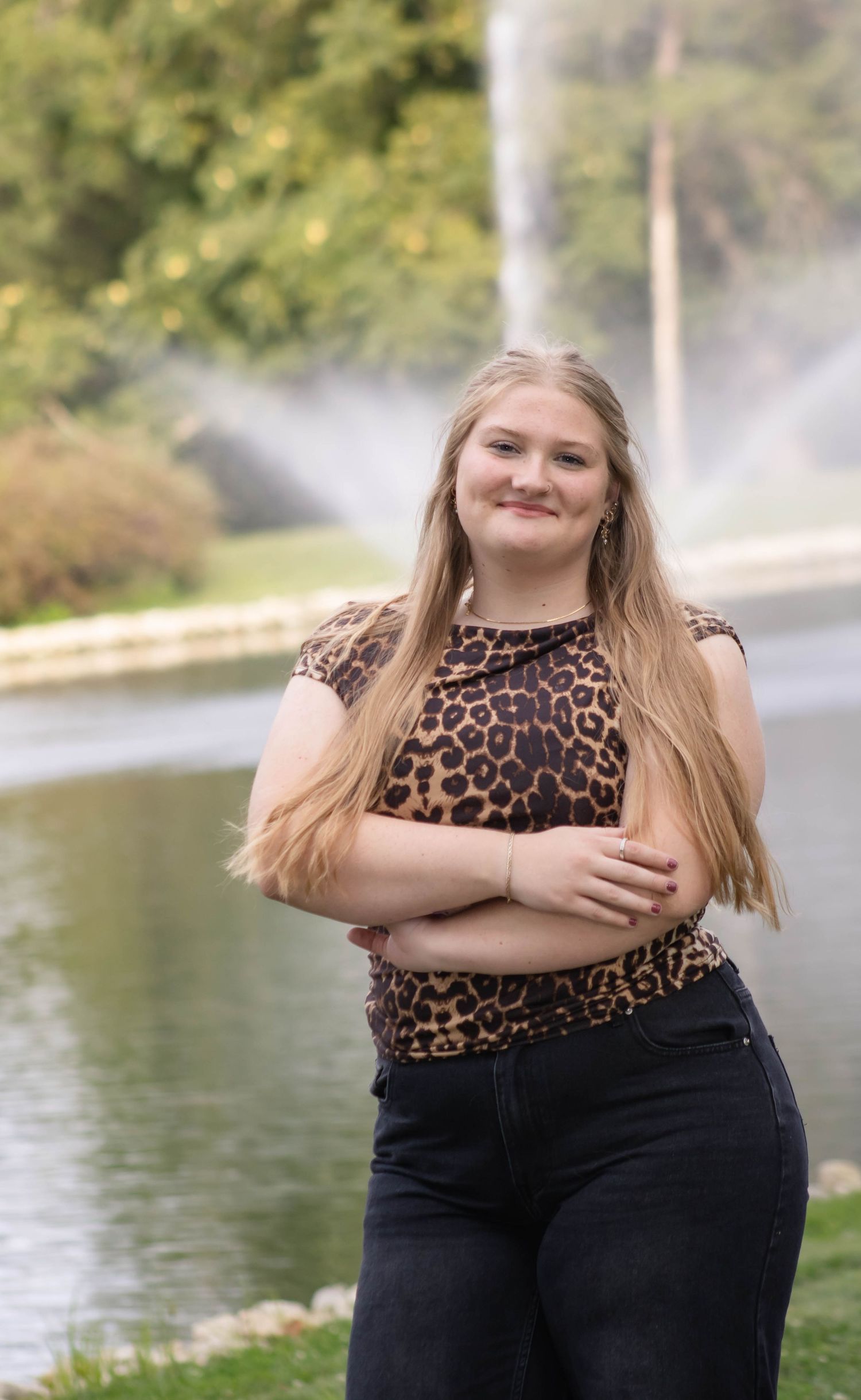 Senior photography and Crapo Park in Burlington Iowa