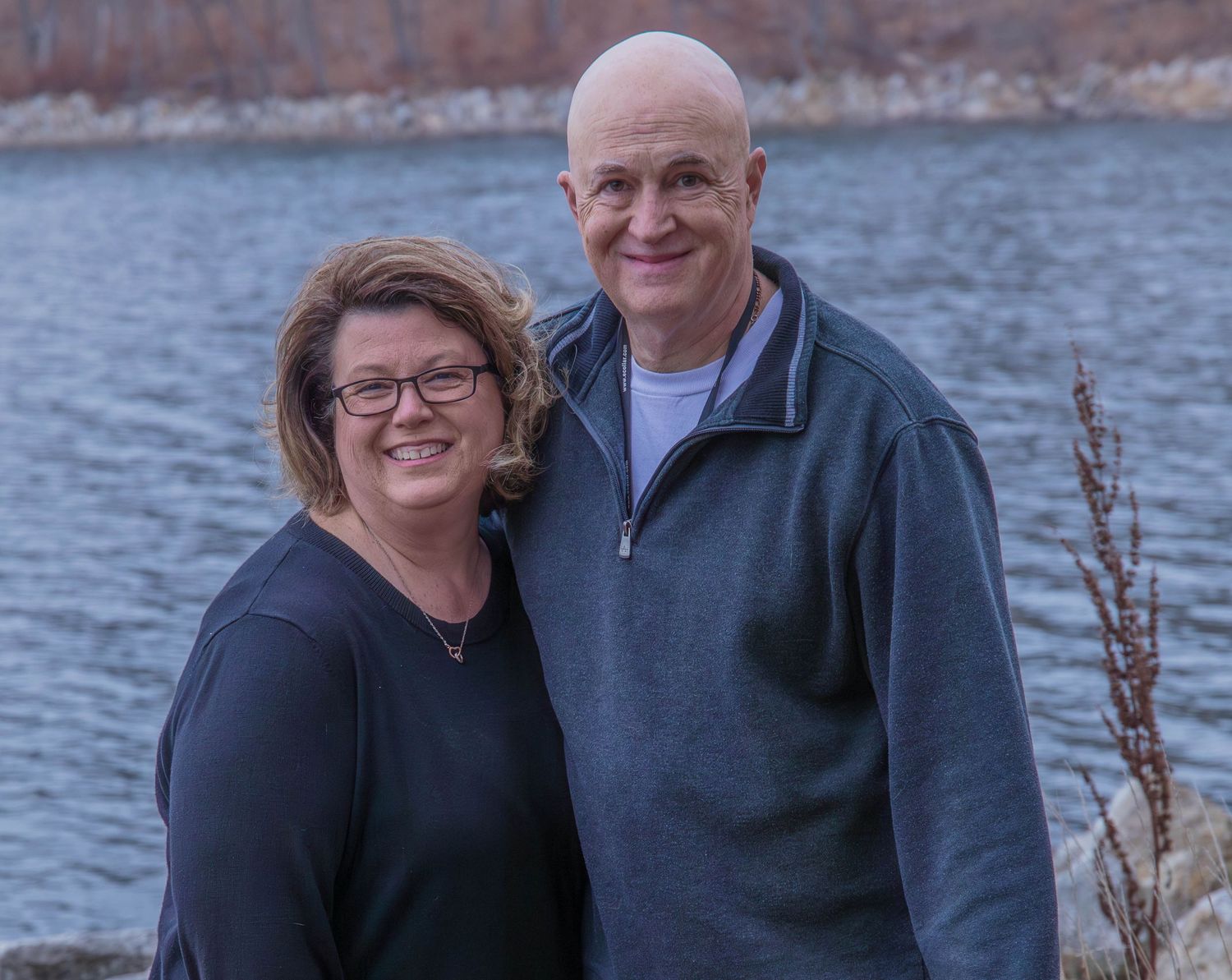 Couples portrait at Geode State Park in Southeast Iowa