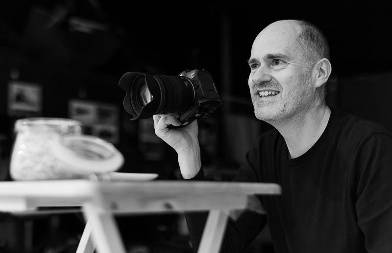 On-site tethered photography setup allowing clients to review high-resolution images in real-time