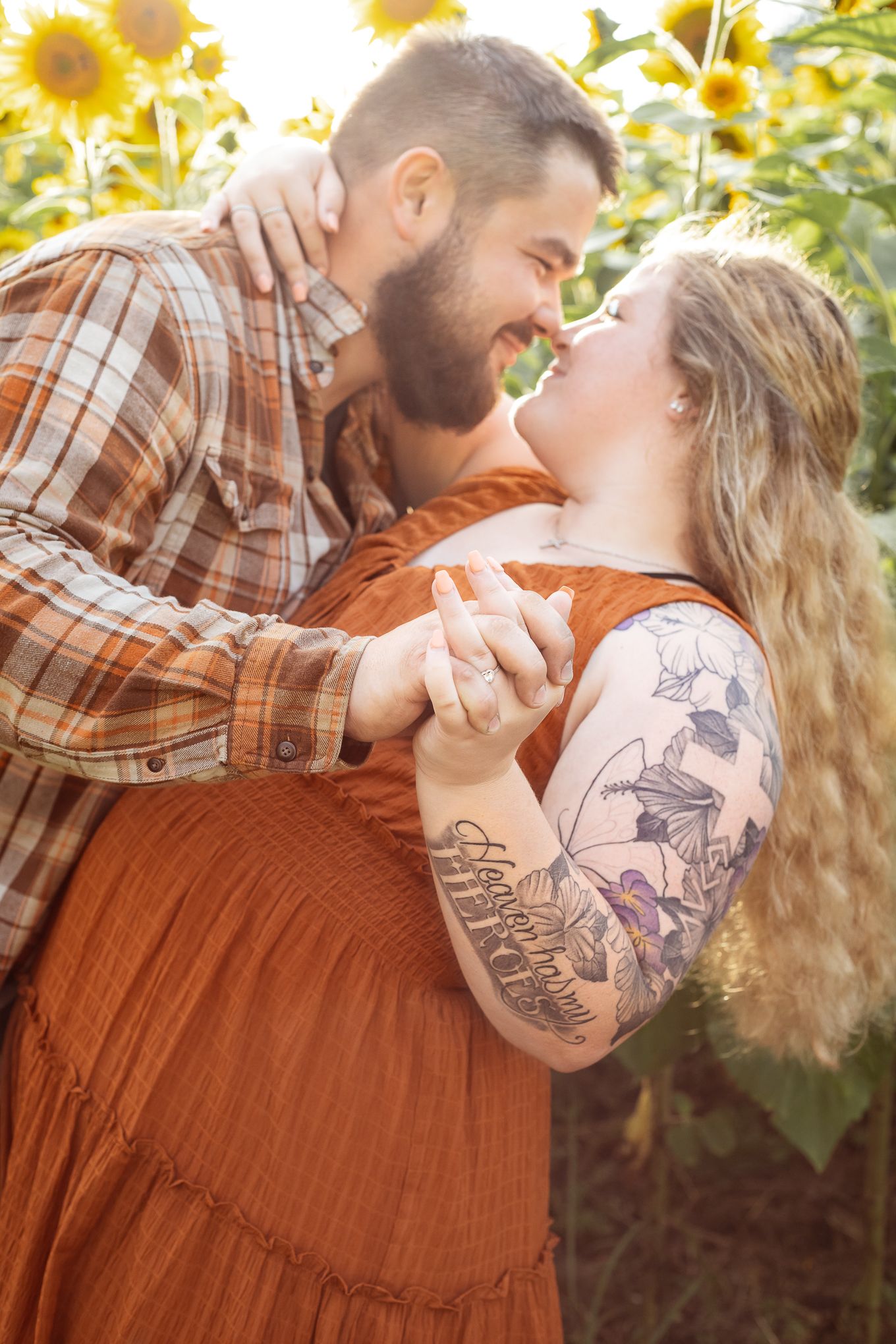 Couples Sunflower Photography