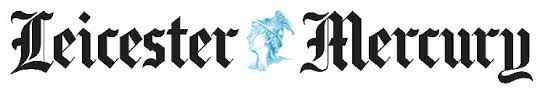 Leicester Mercury newspaper masthead logo in black gothic font.