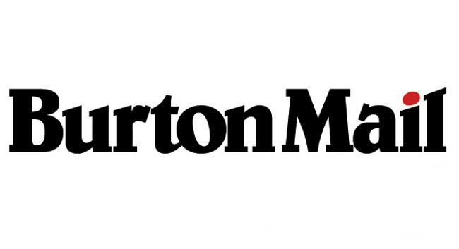 Burton Mail newspaper masthead logo featuring black text with red dot accent.