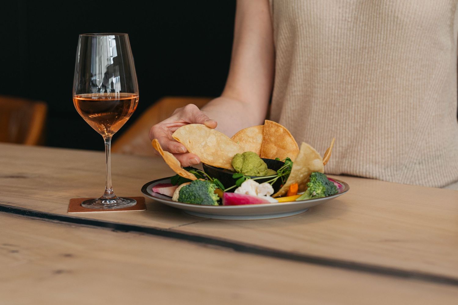 Branding photographer in Edmonton capturing restaurant menu - nachos  captured by Marcu fotography