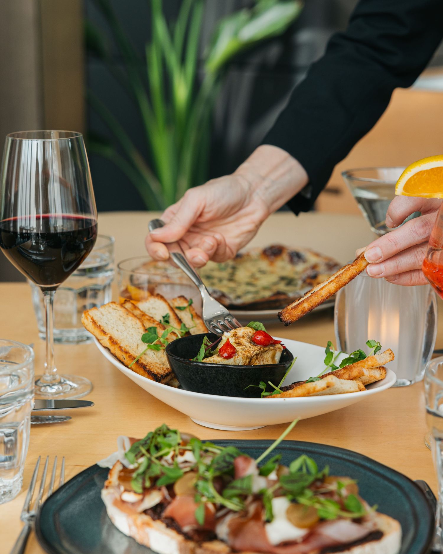 Branding photographer in Edmonton capturing restaurant menu  captured by Marcu fotography