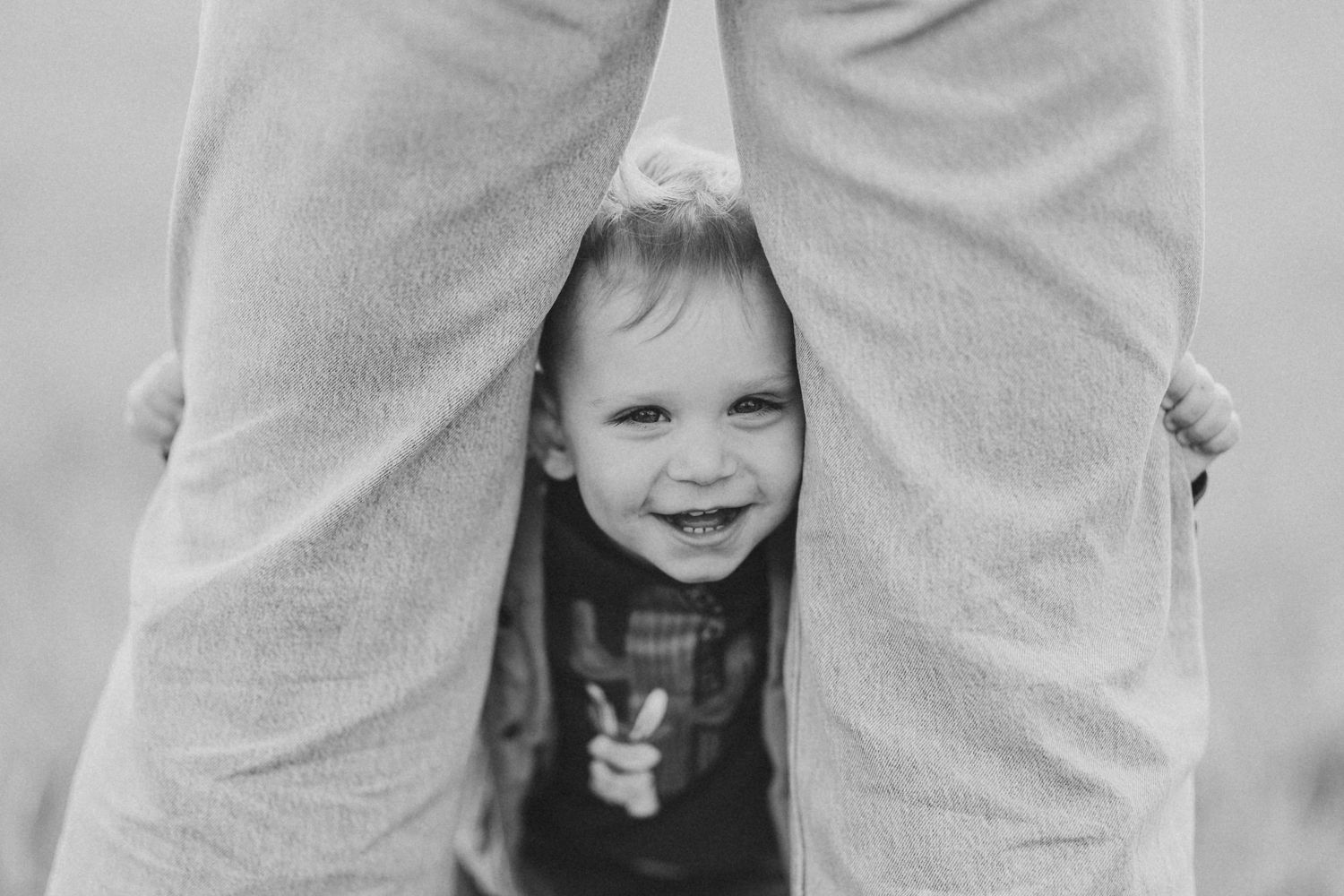 baby captured between mom