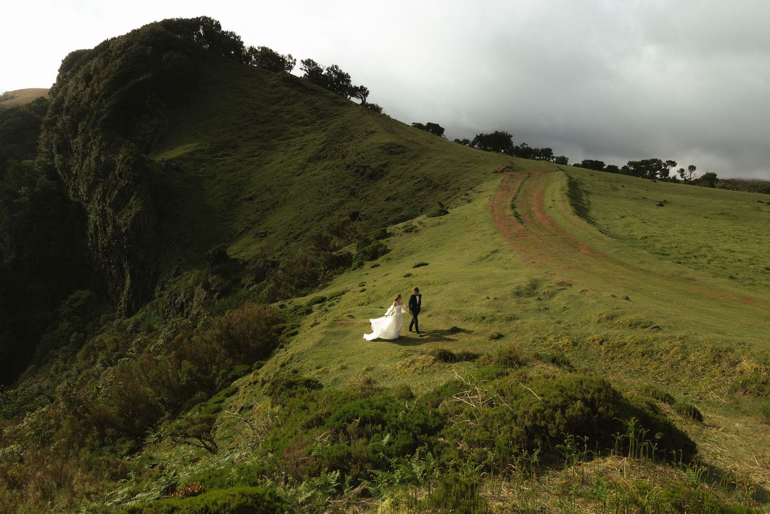 Destination wedding in Fanal forest in Madeira photographed by destination wedding photographer Marcu Fotography