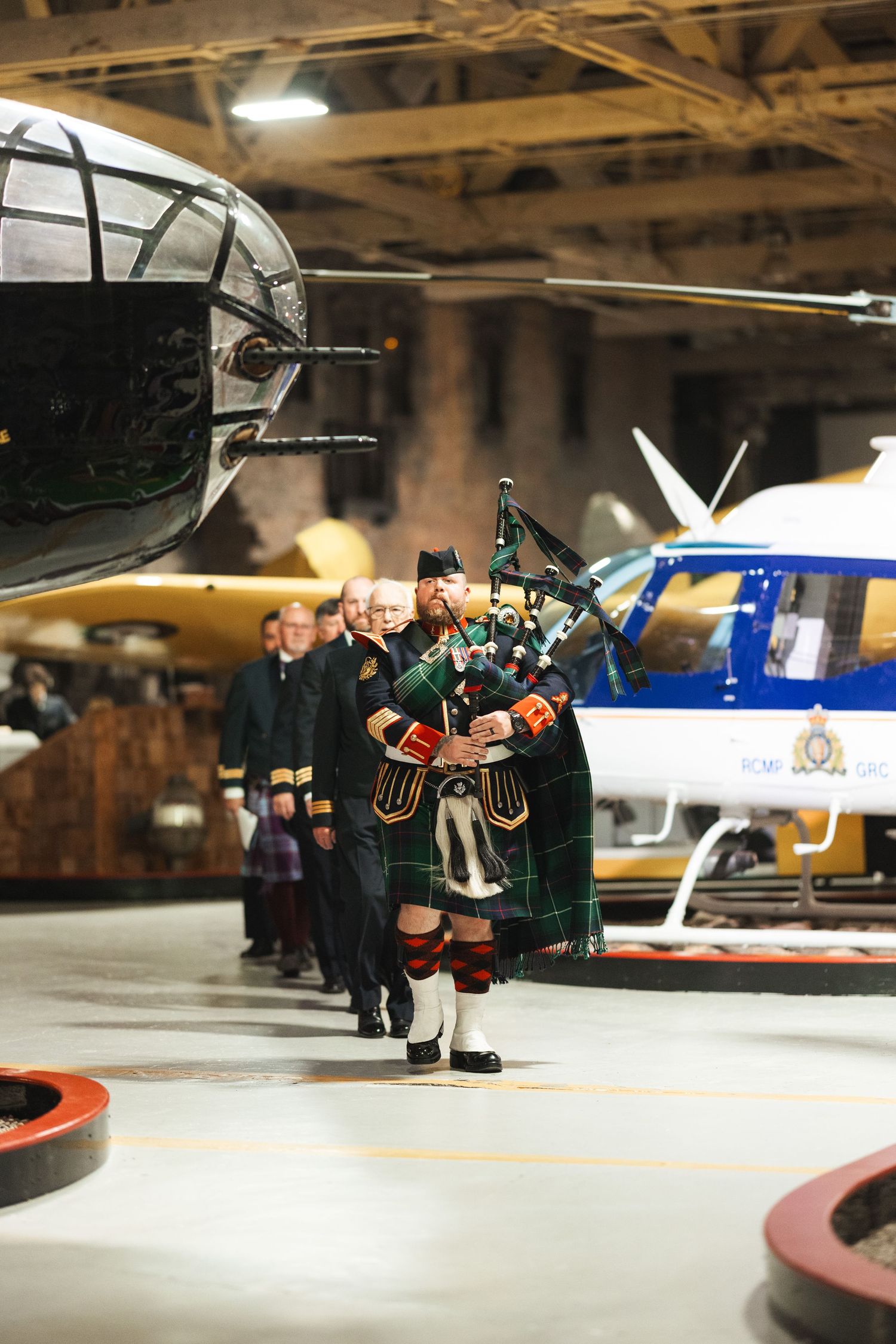 event photography captured at the aviation museum in Edmonton by Marcu fotography