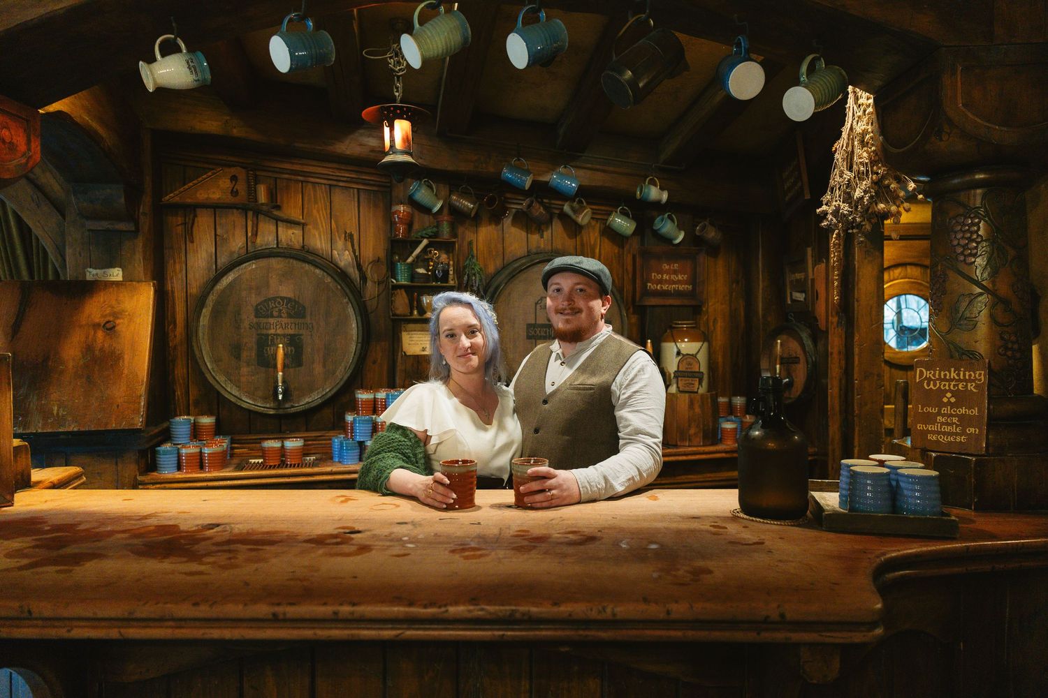 Destination wedding in Hobbiton New Zealand captured by destination wedding photographer - Marcu fotography