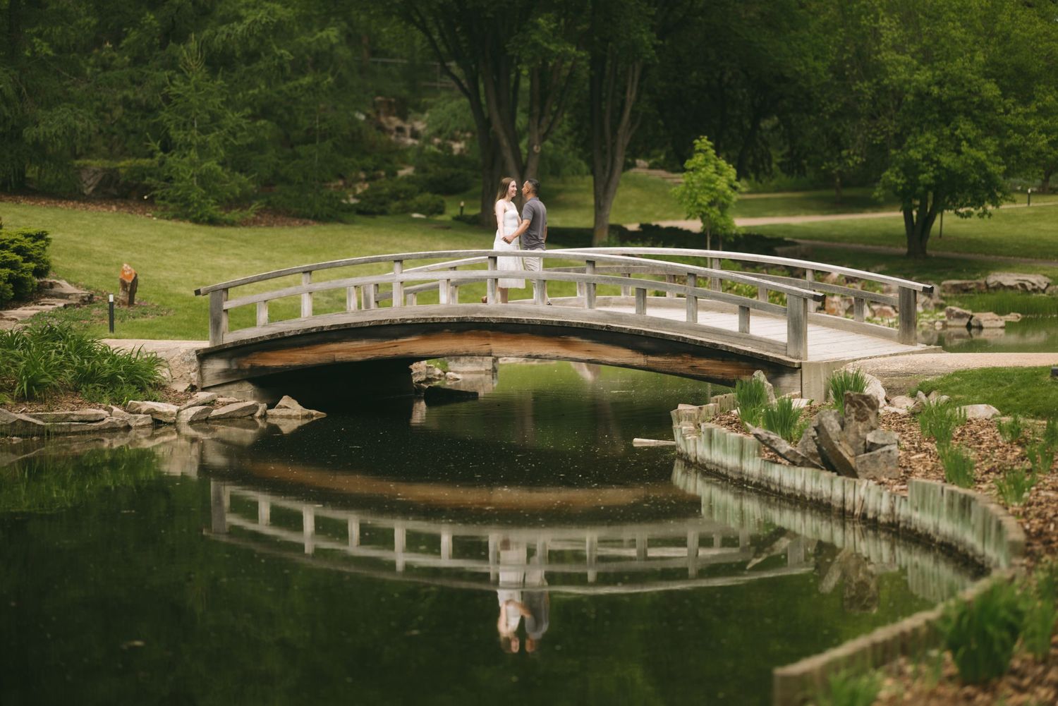 engagement photoshoot at the university of alberta botanical gardens