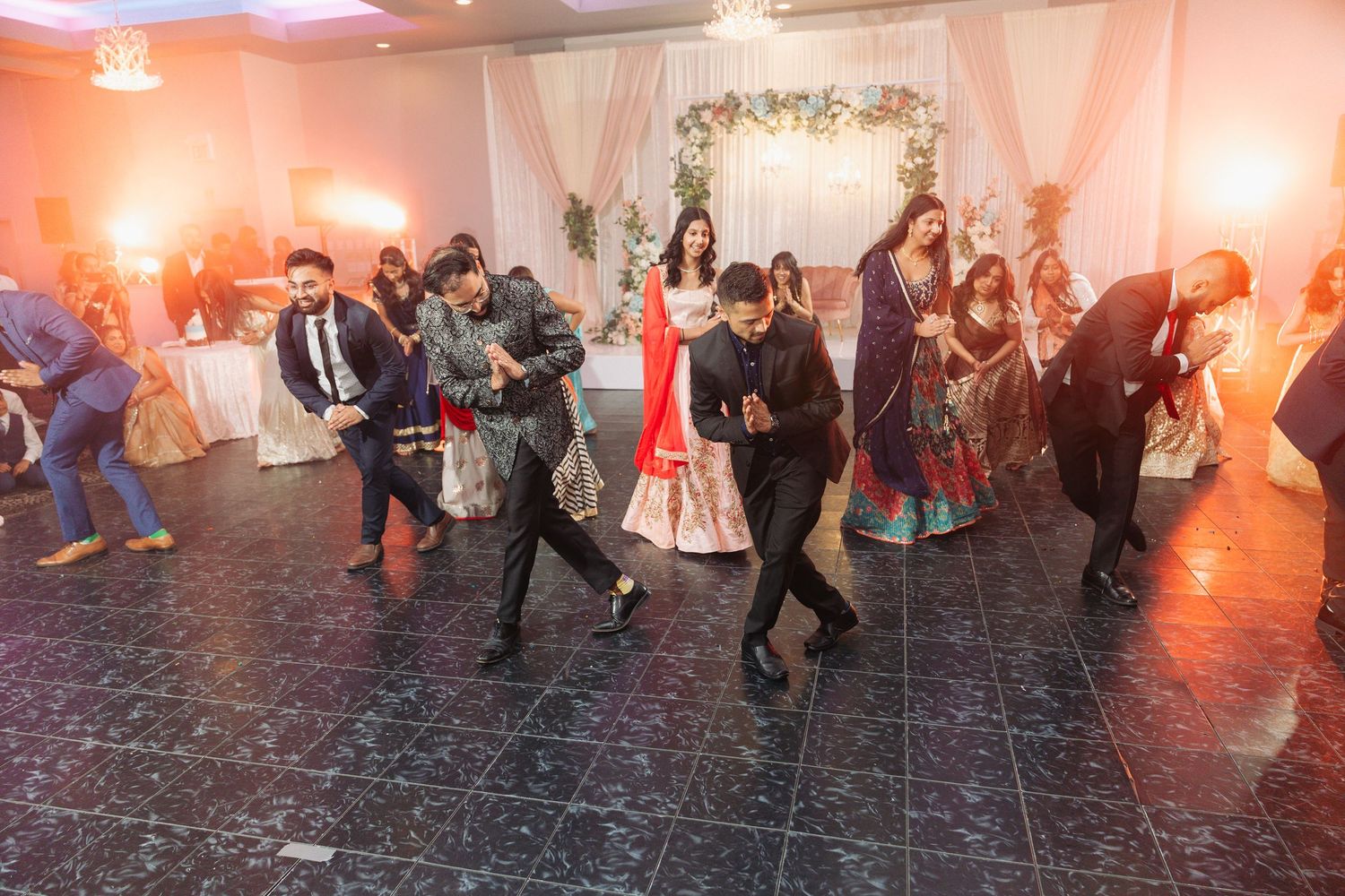 Indian wedding reception captured in Edmonton by Marcu Fotography