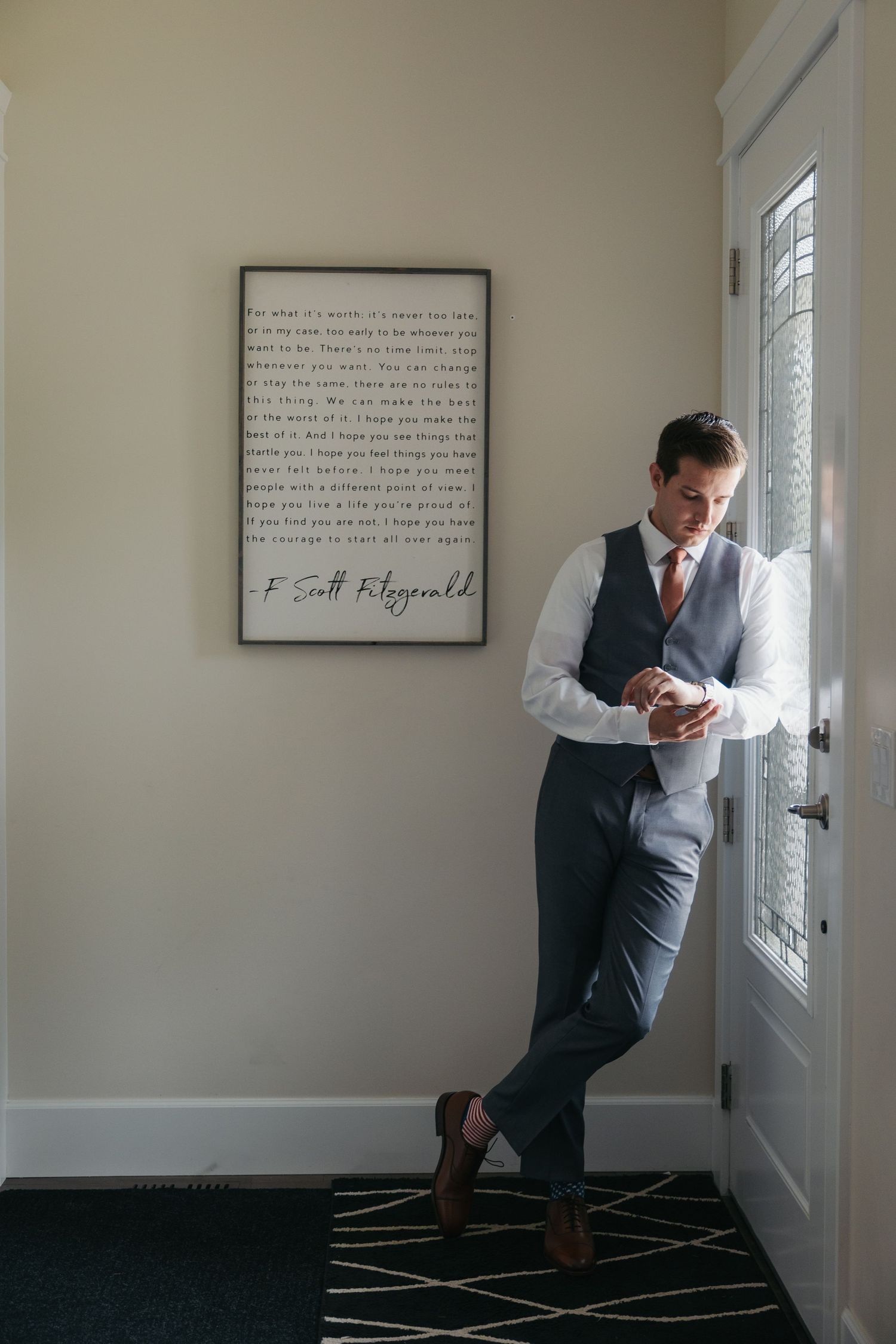 getting ready groom