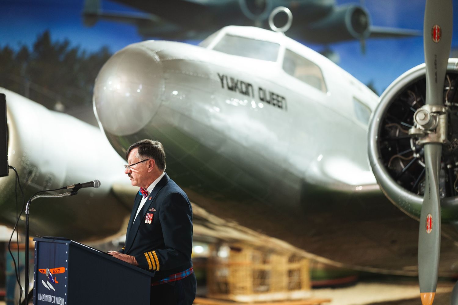 event photography captured at the aviation museum in Edmonton by Marcu fotography