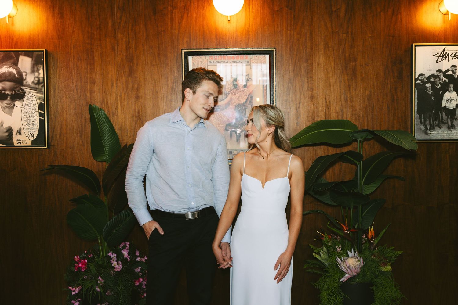 engagement photoshoot captured in bar by Marcu fotography