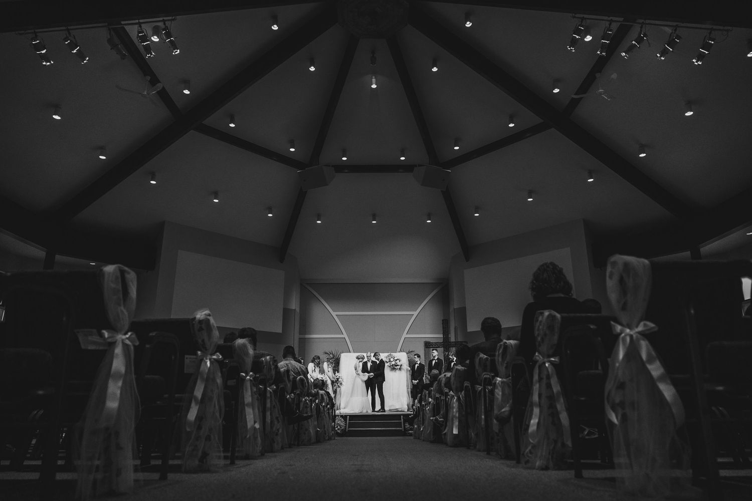 black and white ceremony