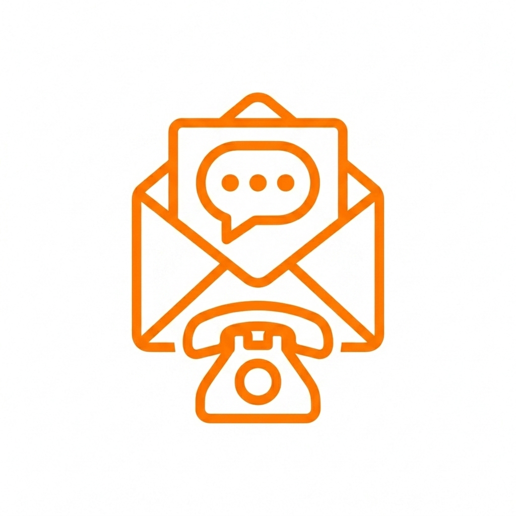 Kontakt-Icon für Anfragen zur Hochzeits- & Businessfotografie. Professioneller Service der Lichtkapsel in Ebermannstadt.