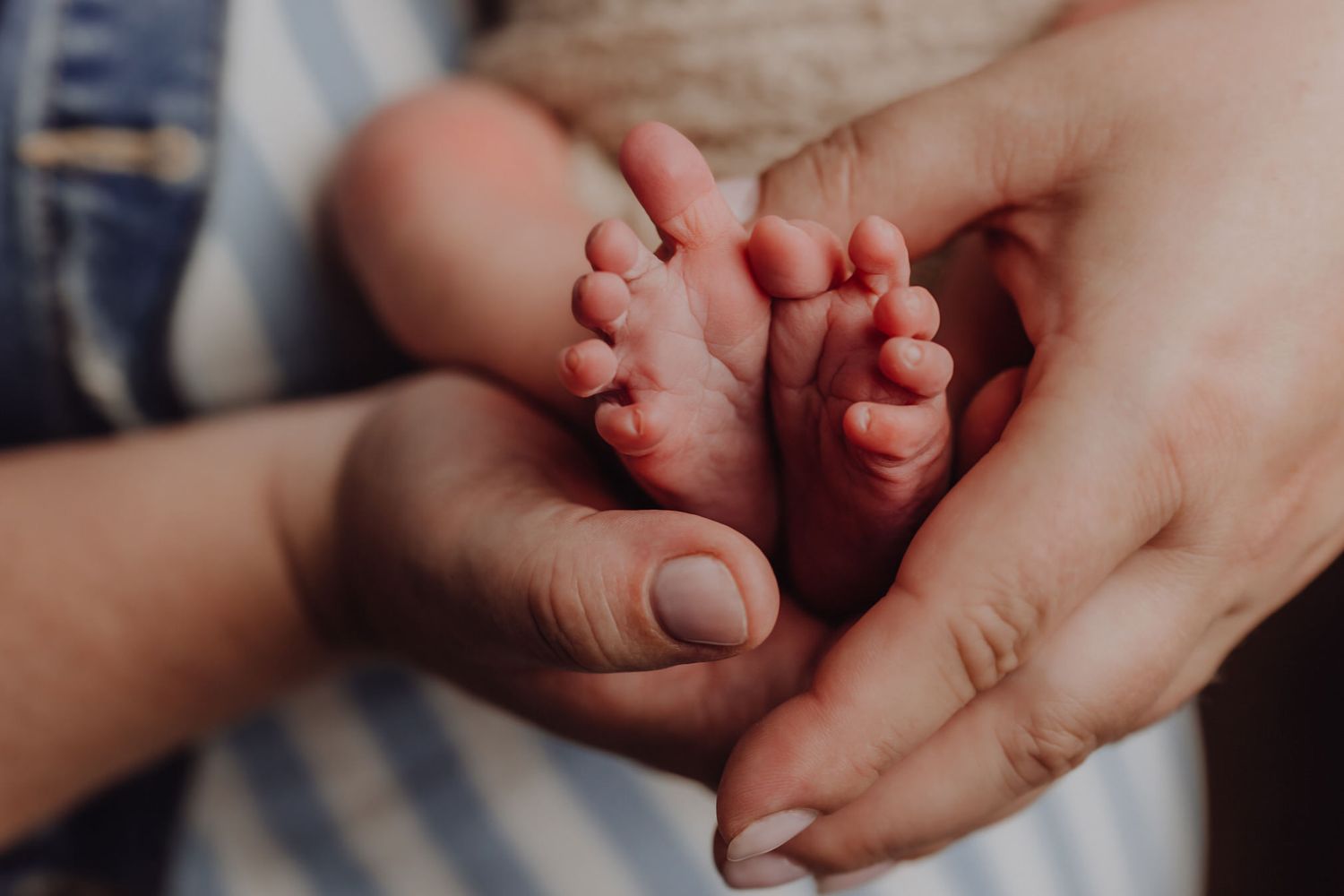 Newborn Aufnahme aus dem Fotostudio im Allgäu