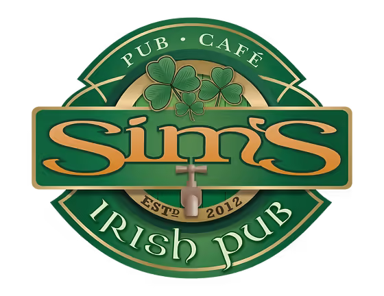 Logo sims irish pub joliette – client KLM Studio