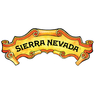 An ornate gold banner logo displaying the text 'Sierra Nevada' with decorative scroll designs.