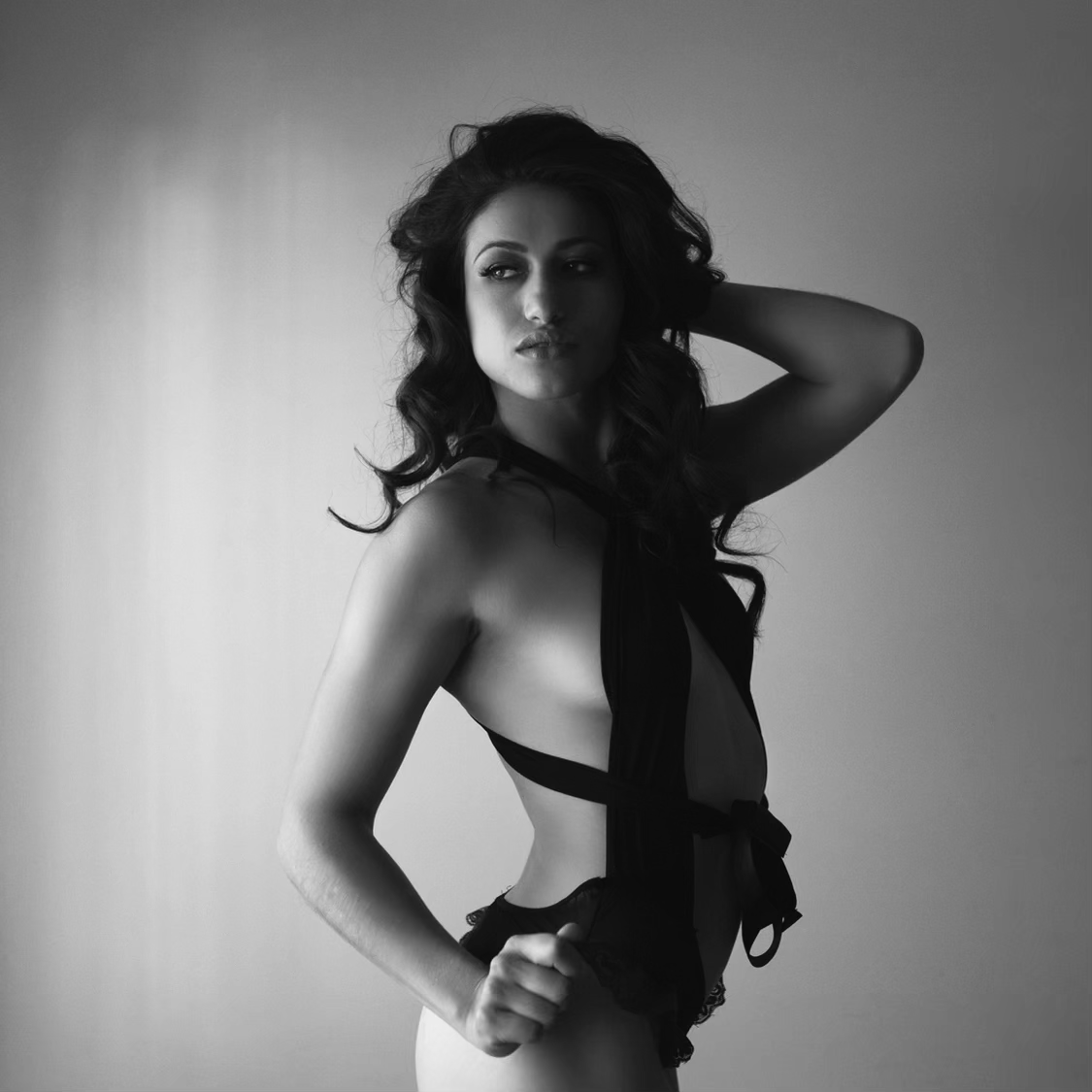 Sexy boudoir session in Salt Lake City, capturing bold confidence and sensuality