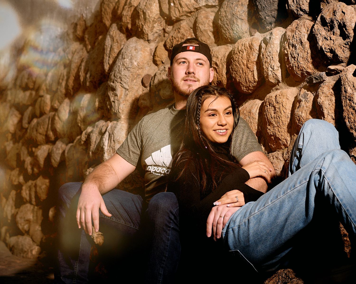 Couple's photoshoot during a trip to Peru