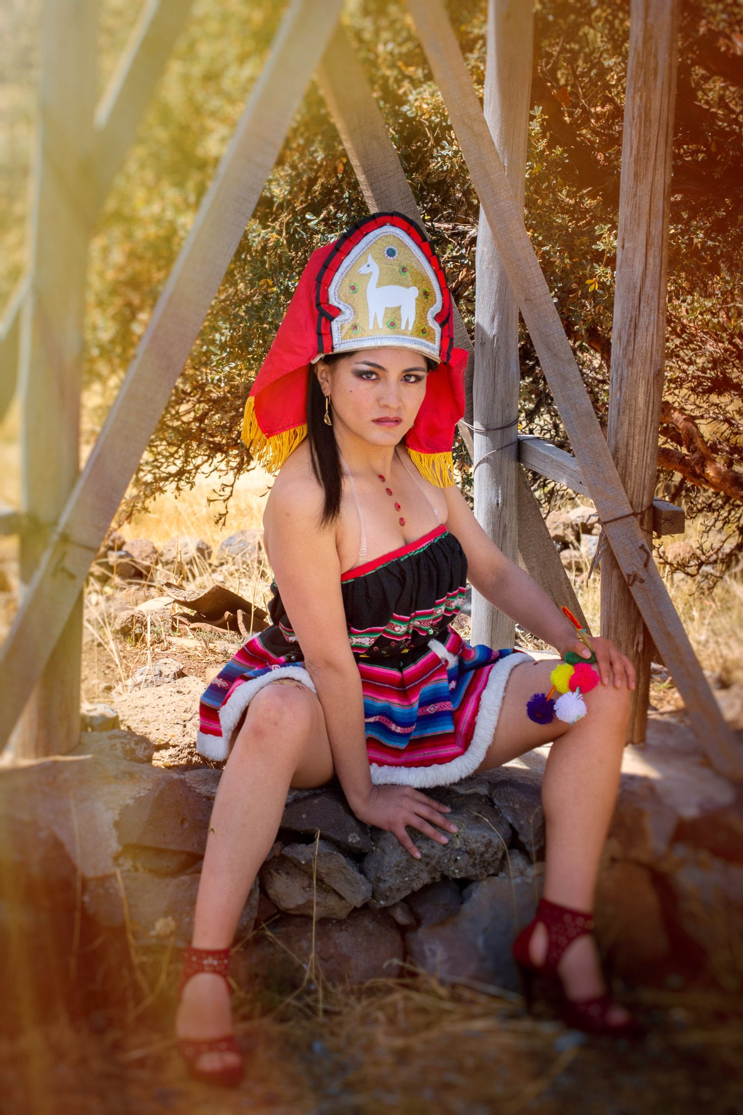 Portrait in Peru for woman