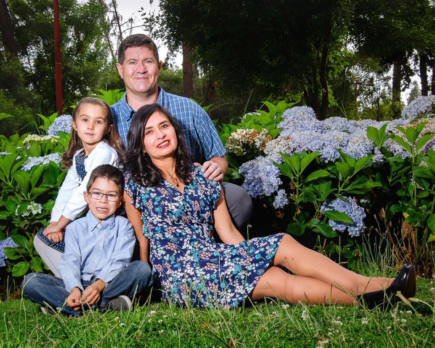 family portrait in Peru