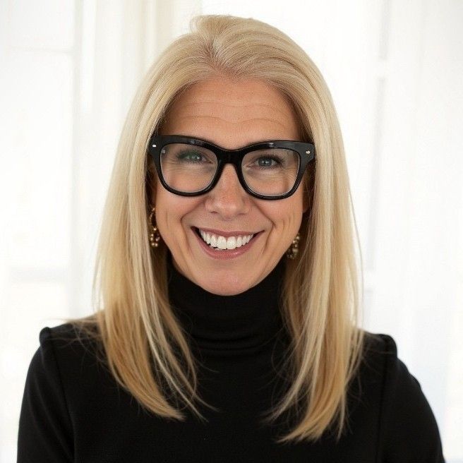 Professional headshots showing different expressions against white background.