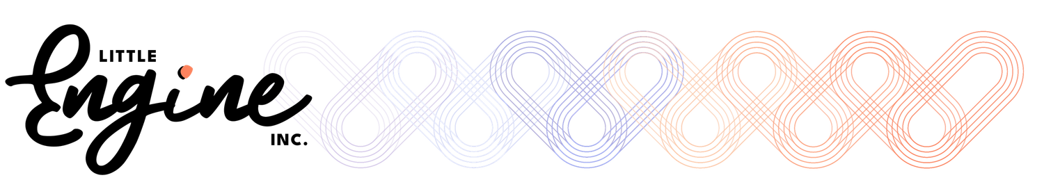 A hand-drawn sketch shows the word 'engine' written in cursive with decorative flourishes and swirls.