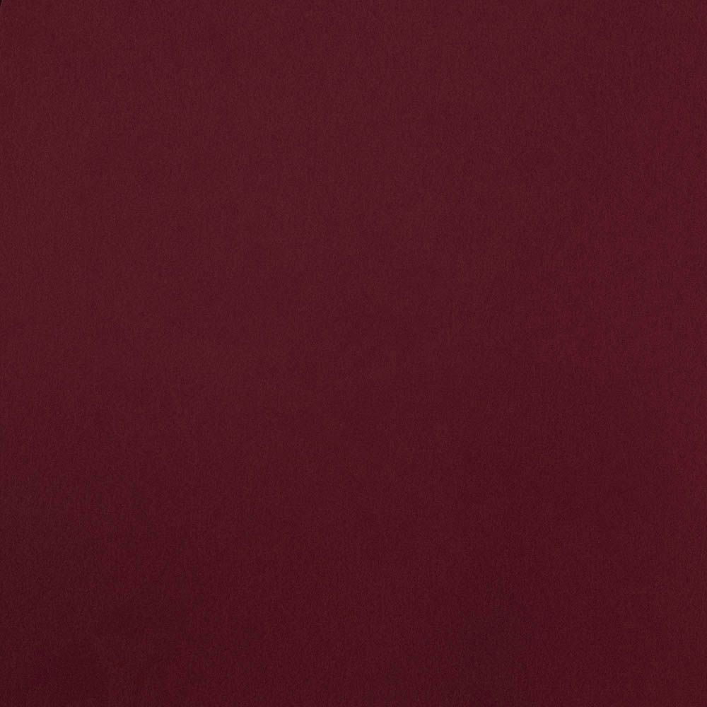 Solid burgundy wine red fabric swatch with smooth matte texture, ideal for upholstery, drapery, or fashion design projects.
