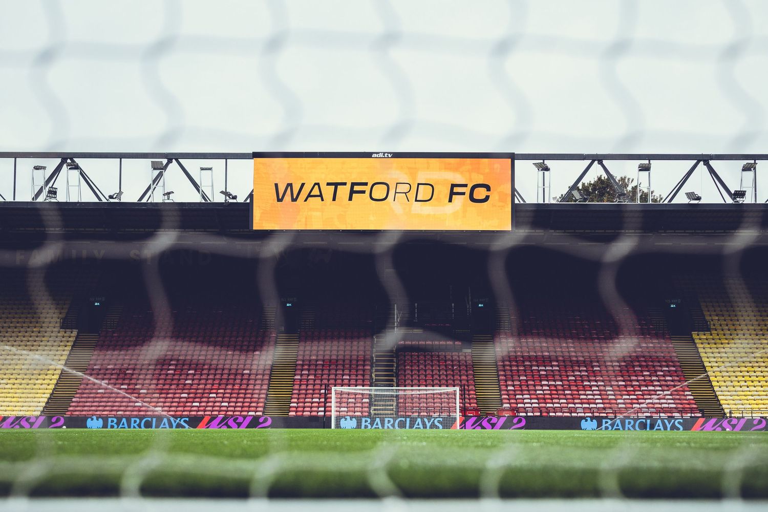 Vicarage Road, preparations for Watford vs Burnley in Women's Super League 2 / WSL2