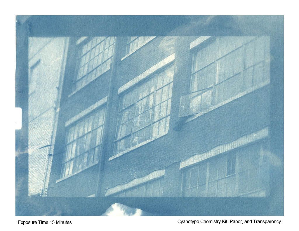 Cyanotype of windows