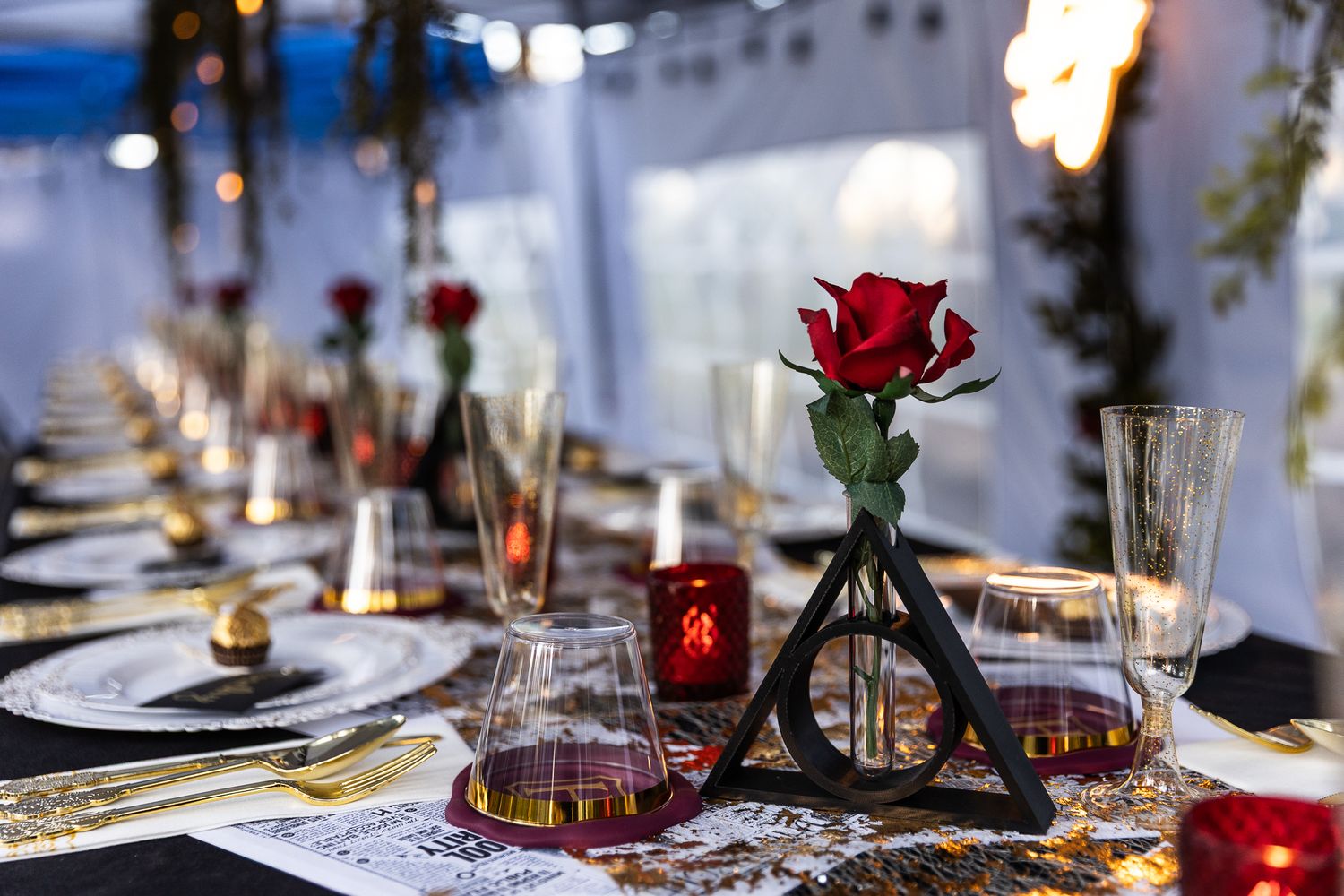 Harry Potter wedding details, parson wedding , Arizona , luxury photographer , AZ scottsdale high end ceremony forest nerd booktok trends