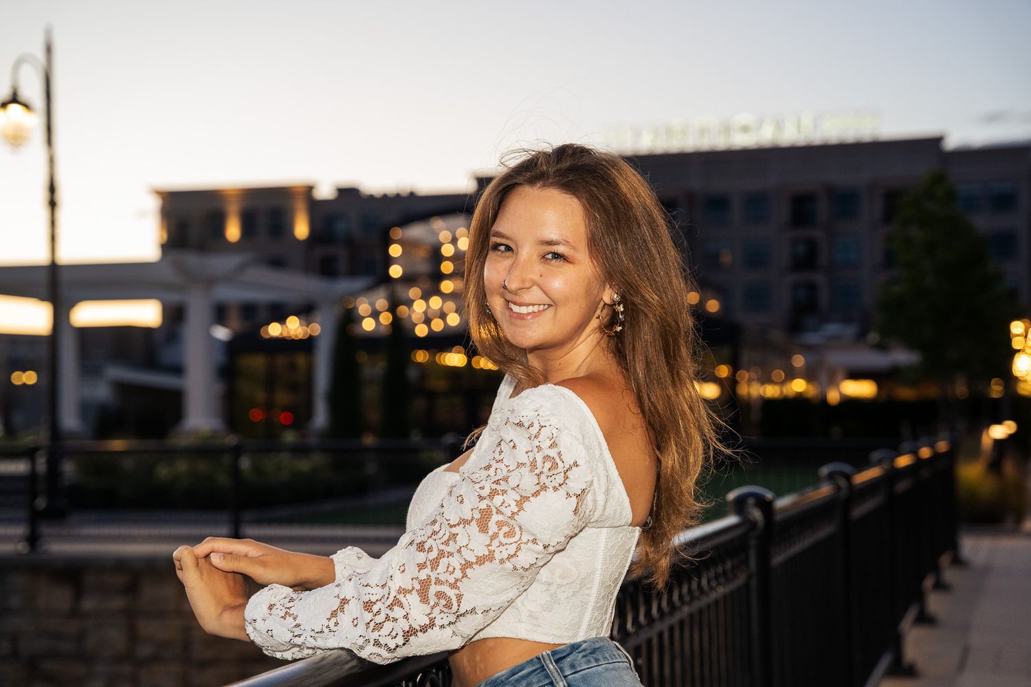 Professional portrait session with soft natural lighting