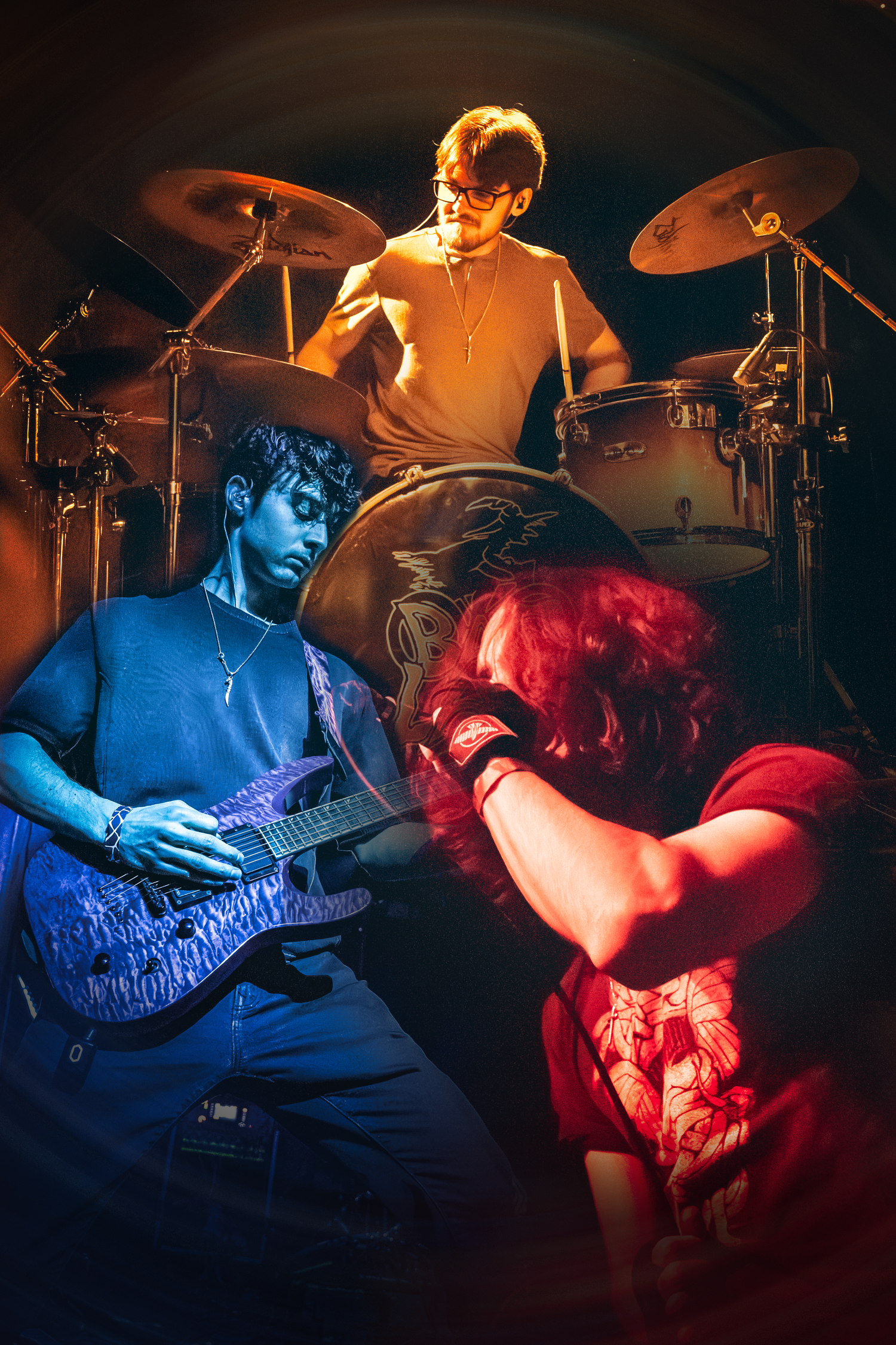 High-energy concert performance photographed in New England venue