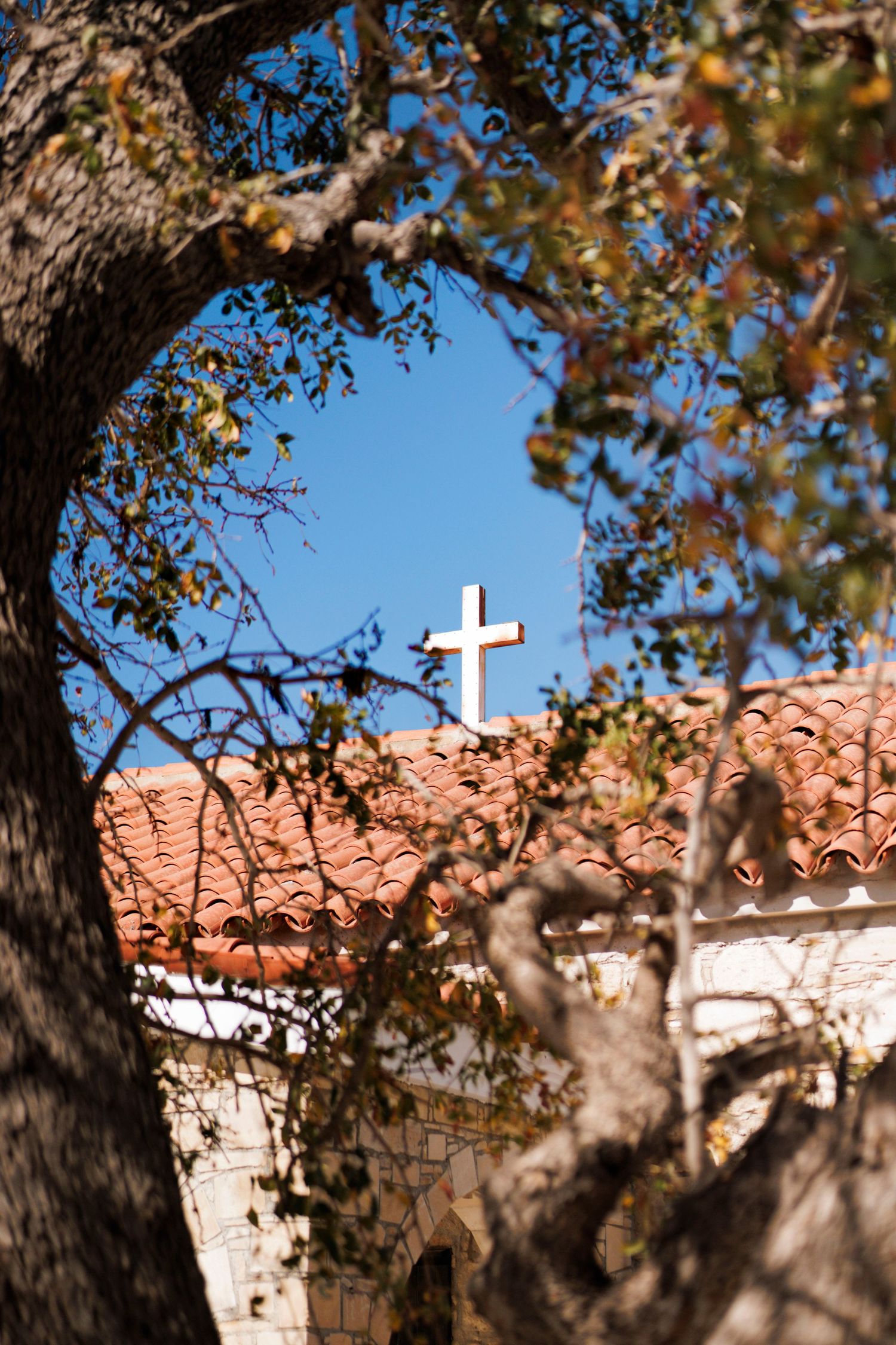 Church during baptism photography