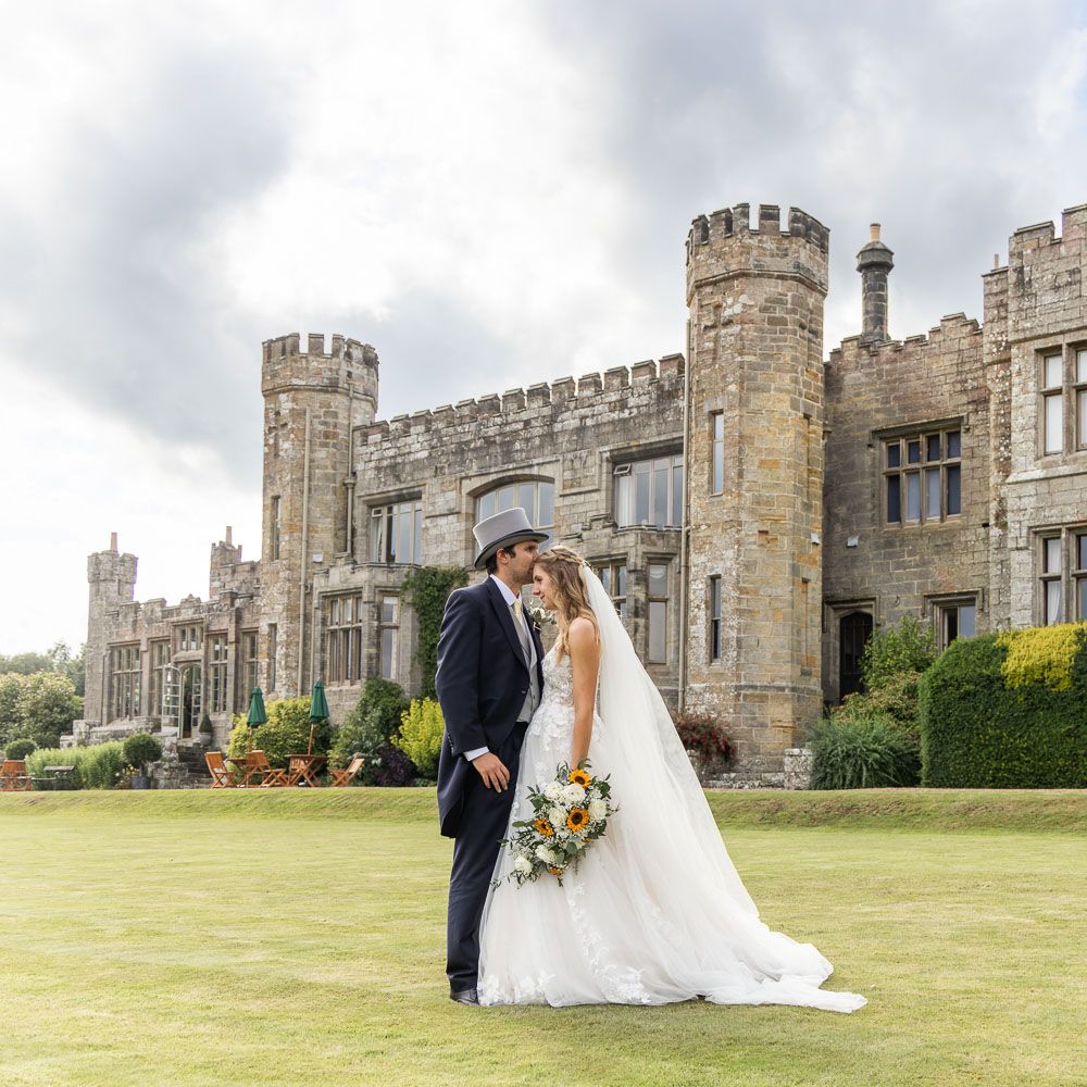 Editorial wedding portrait photographed in a historic Kent country house