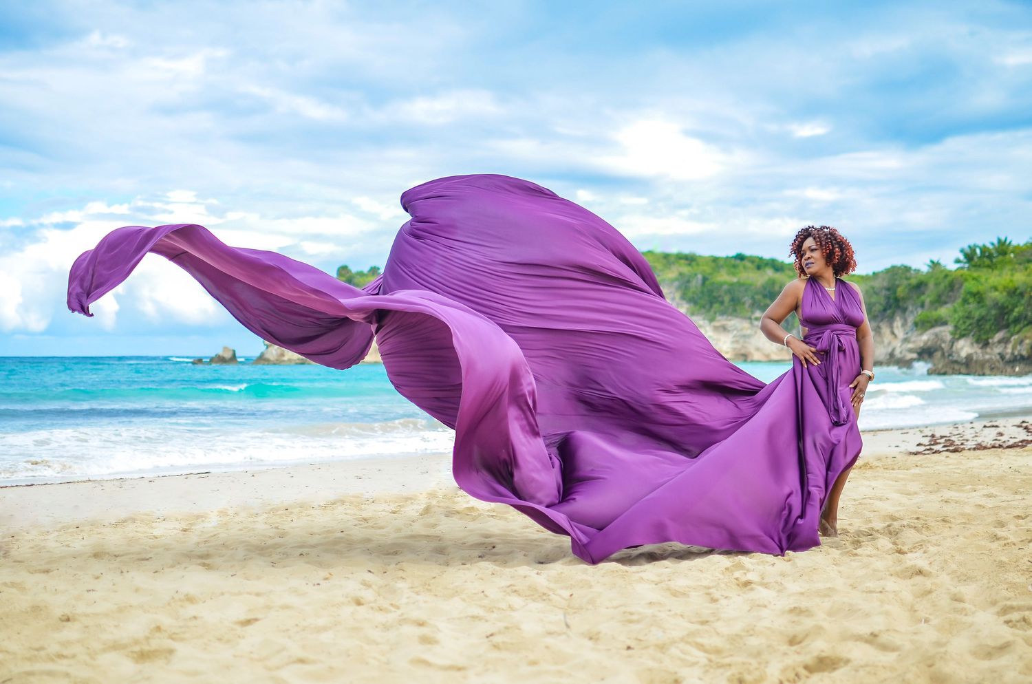 SINGLE PHOTOSHOOT IN PUNTA CANA - FLYING DRESS PHOTOSHOOT