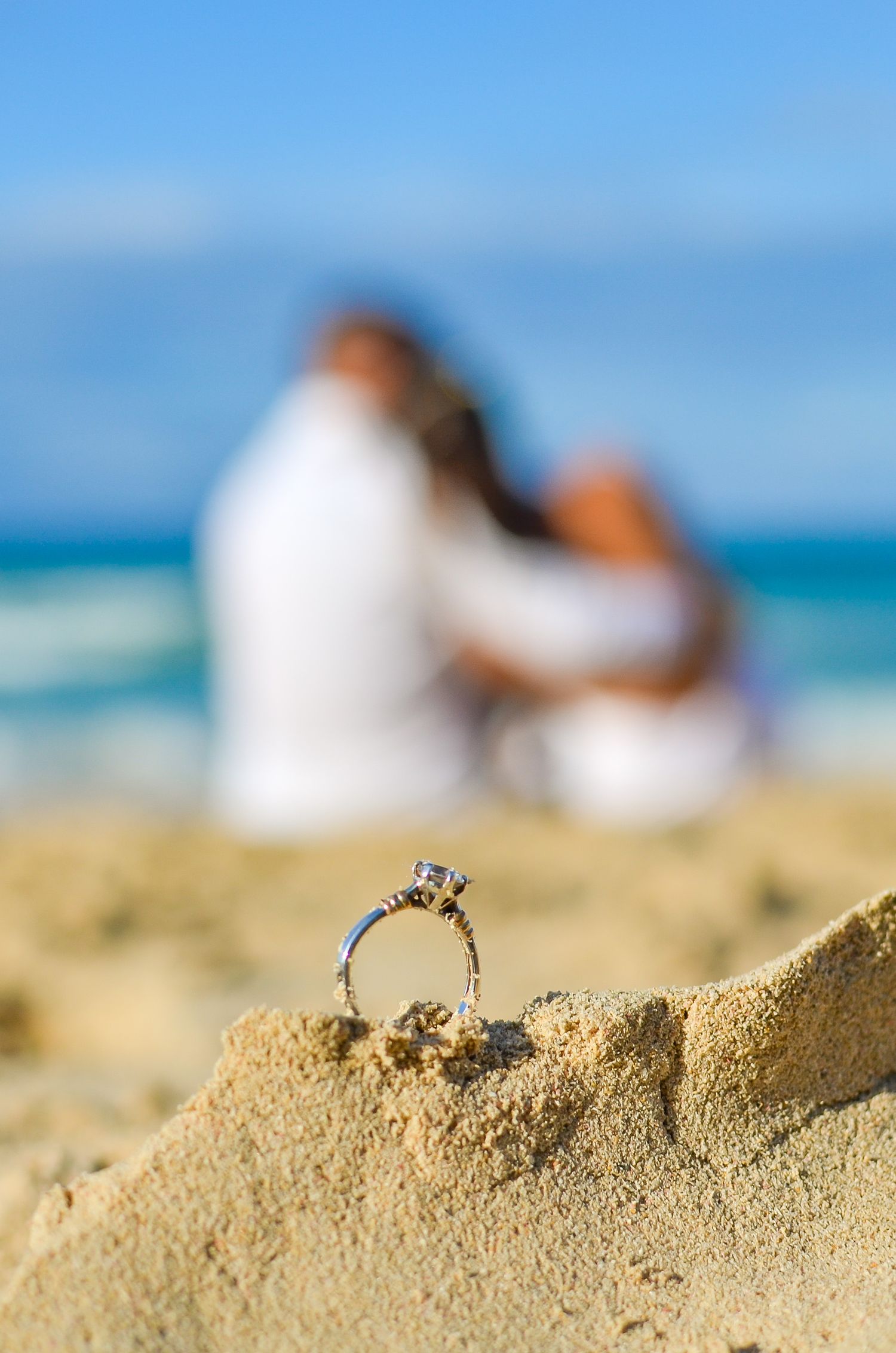 WEDDINGS PHOTOSHOOT IN PUNTA CANA - LOVE STORY - RING IN SAND