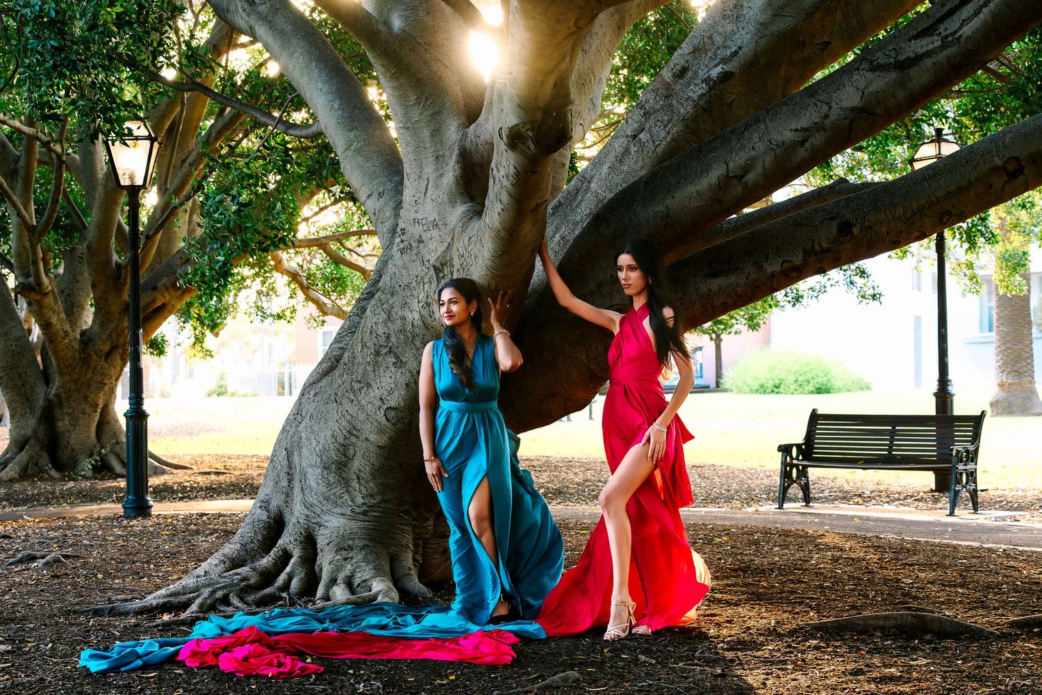 Flying dress photography by Wollongong photographer Angelique Kelly.