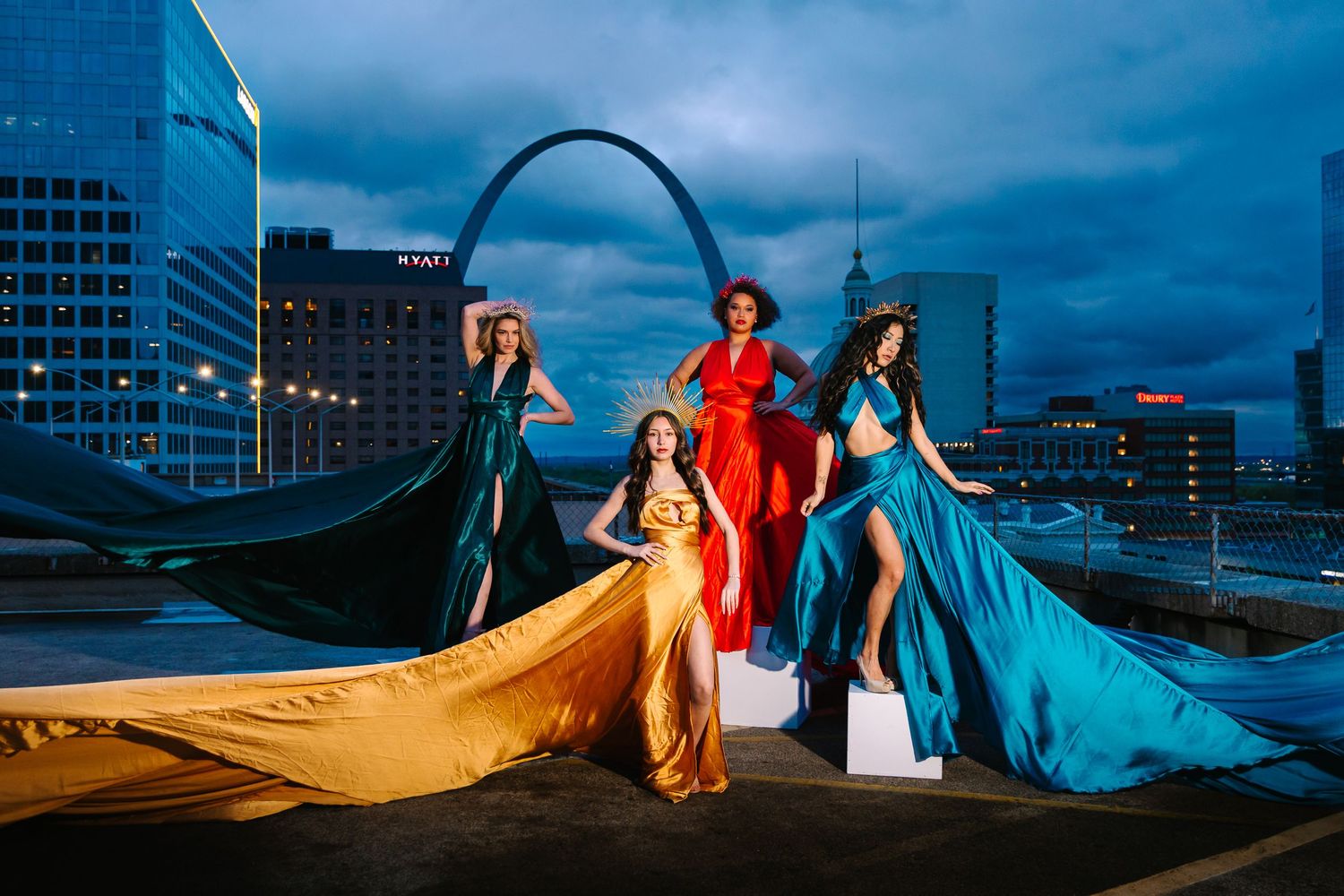 Flying dress photography by Wollongong photographer Angelique Kelly