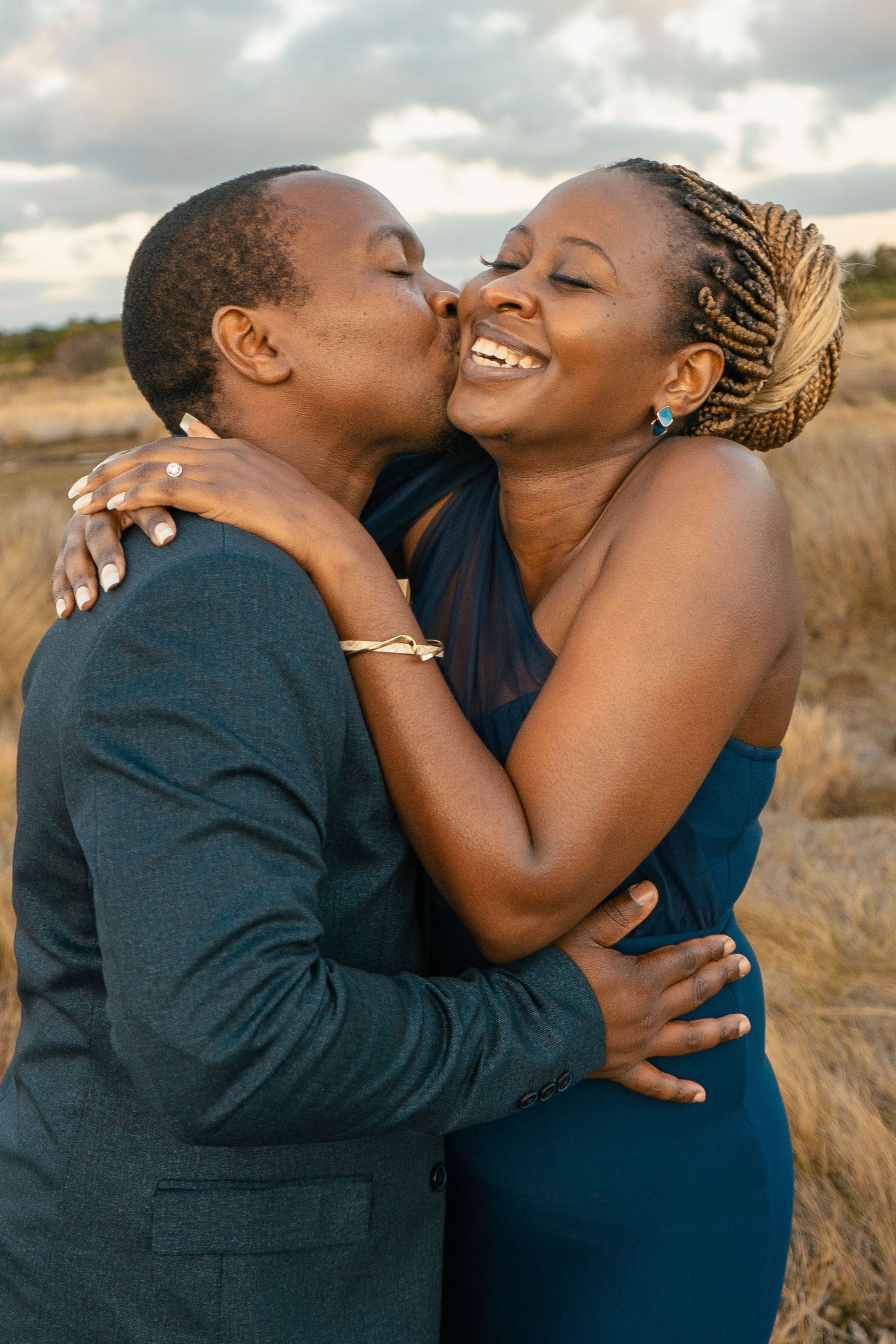 A romantic pre-wedding session during sunset at Ambury Regional Park.