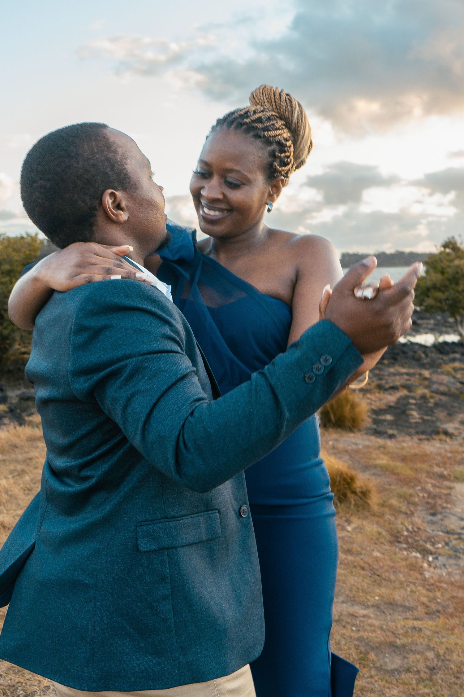 A romantic pre-wedding session during sunset at Ambury Regional Park.