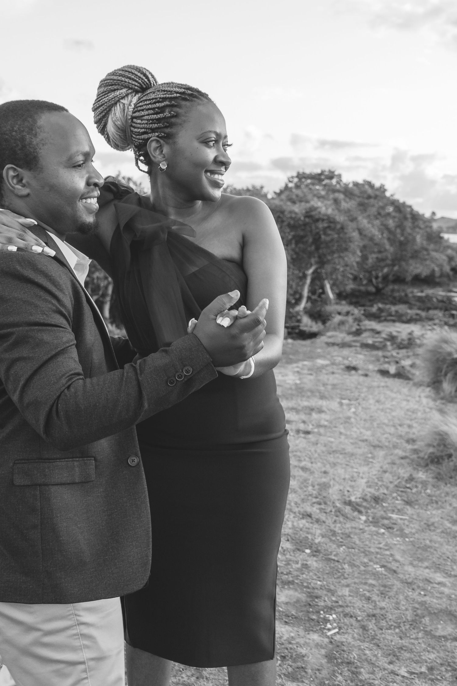 A romantic pre-wedding session during sunset at Ambury Regional Park.