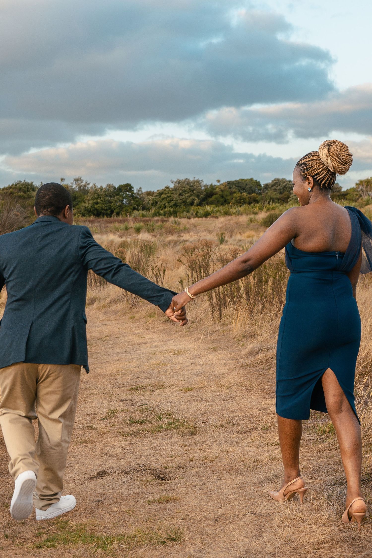 A romantic pre-wedding session during sunset at Ambury Regional Park.