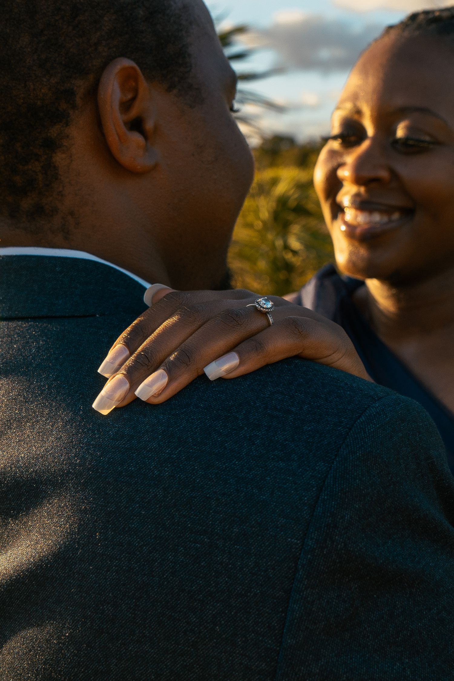A romantic pre-wedding session during sunset at Ambury Regional Park.