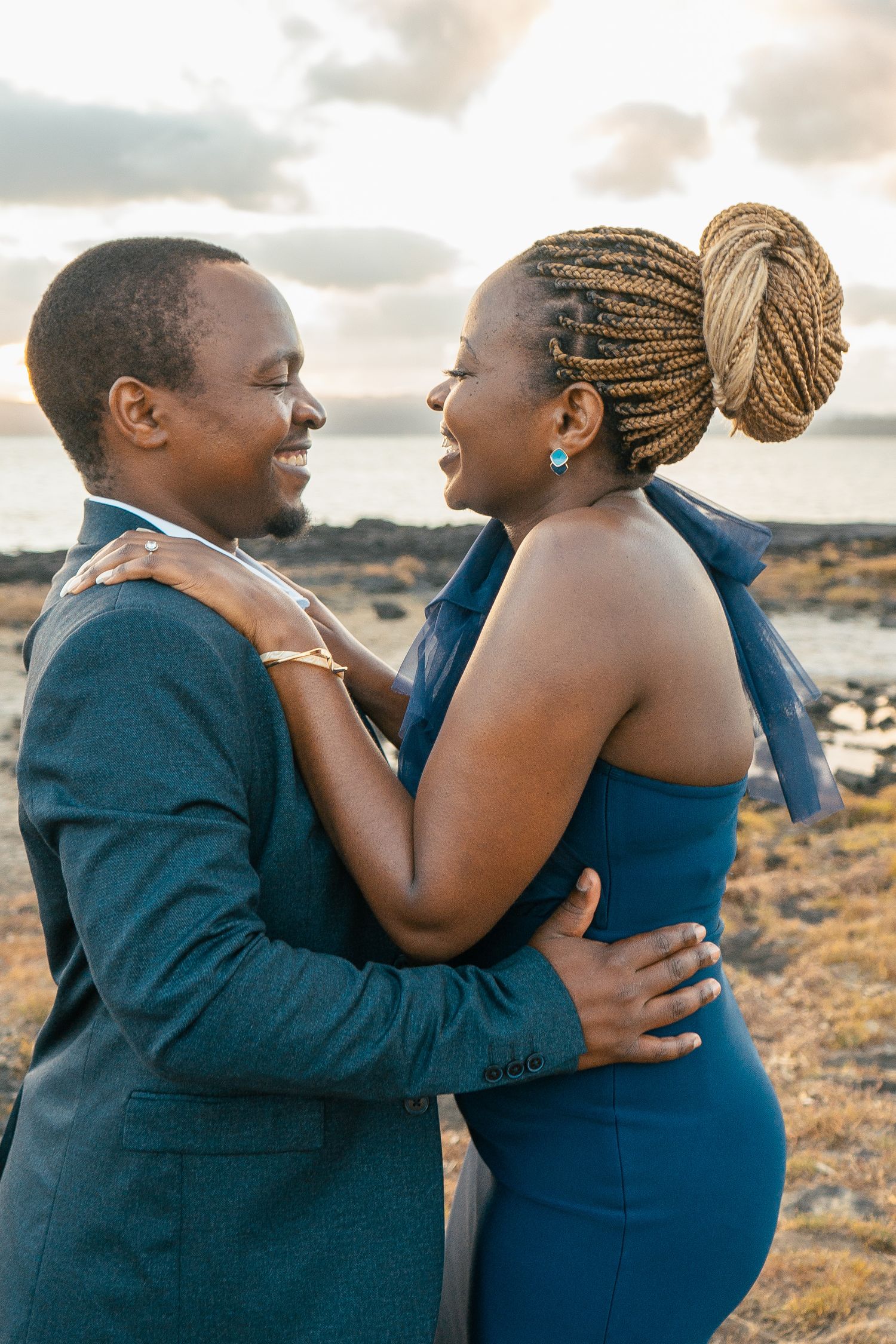 A romantic pre-wedding session during sunset at Ambury Regional Park.
